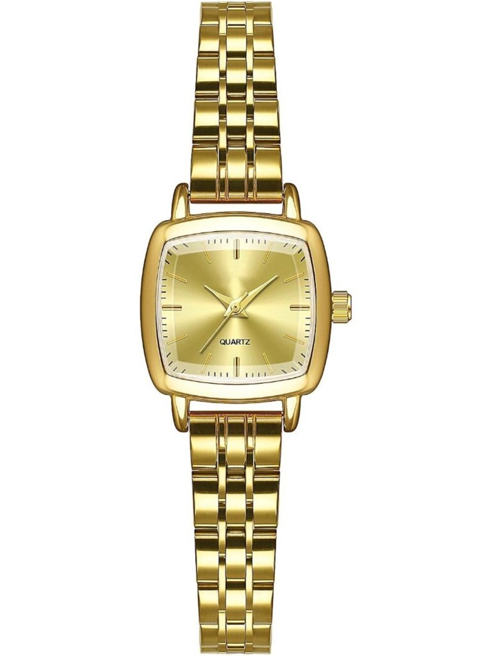 Women's Gold Small Vintage Square Ladies Quartz Fashion Casual Bracelet Watches